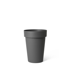 Pot de fleurs Happy High Anthracite – Élégance et durabilité | GARDEN ID