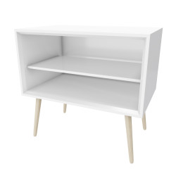 Caisson Fjord 80cm Blanc Mat – Rangement Salle de Bain | AURLANE