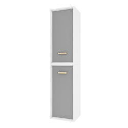 Colonne Fjord grise 35cm – Meuble salle de bain | AURLANE