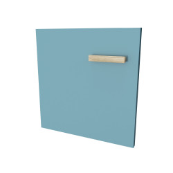 Set de portes pour caisson Fjord 80 cm bleu 2 pièces AURLANE