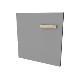 Set de portes pour caisson Fjord 80 cm gris 2 pièces AURLANE