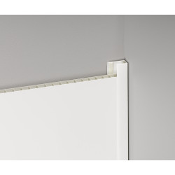 Lambris PVC blanc brillant 120 x 25 cm 8 pièces DUMACLIP