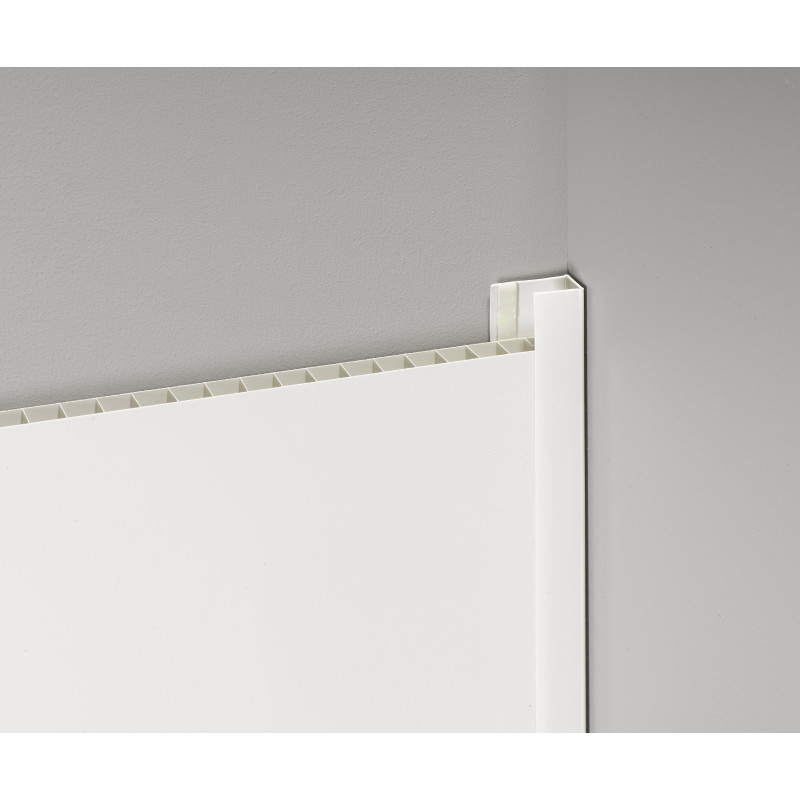 Lambris PVC blanc brillant 120 x 25 cm 8 pièces DUMACLIP