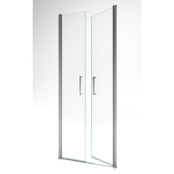 Porte de douche Saloon AURLANE 80x200cm chromé | AURLANE