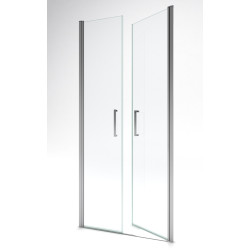 Porte de douche Saloon chromé 90x200cm | AURLANE