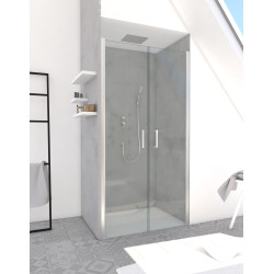 Porte de douche Saloon AURLANE 80x200cm chromé | AURLANE Porte de douche Saloon AURLANE 80x200cm chromé | AURLANE