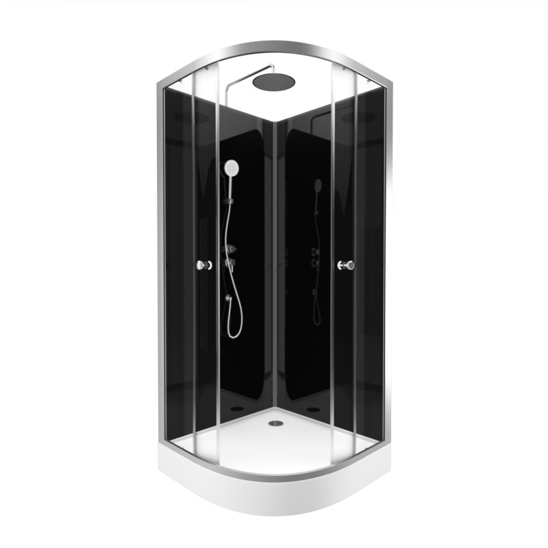 Cabine de douche Eclipse ronde 90 x 90 cm AURLANE