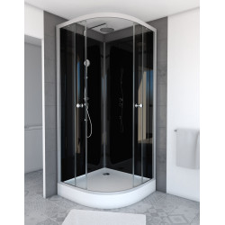 Cabine de douche Eclipse ronde 90x90 | AURLANE
