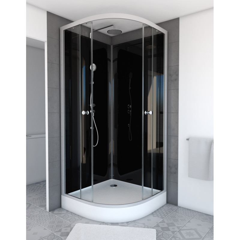 Cabine de douche Eclipse ronde 90x90 | AURLANE