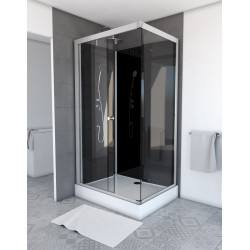 Cabine de douche Eclipse Rectangle 80x110 | AURLANE Cabine de douche Eclipse Rectangle 80x110 | AURLANE
