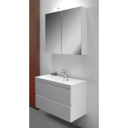 Ensemble de salle bain Roxanne avec armoire de toilette 80 cm blanc VAN MARCKE