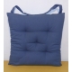 Galette de chaise matelassée bleue Jaya 40 x 40 cm INVENTIV
