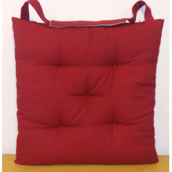 Galette de chaise rouge Jaya 40 x 40 cm – Confort et style | INVENTIV