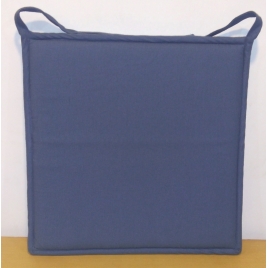 Galette de chaise plate bleue Jaya 38 x 38 cm INVENTIV