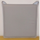 Galette de chaise plate grise claire Jaya 38 x 38 cm INVENTIV