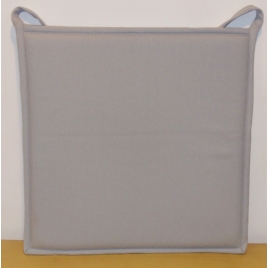 Galette de chaise plate grise claire Jaya 38 x 38 cm INVENTIV