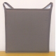 Galette de chaise plate grise foncée Jaya 38 x 38 cm INVENTIV