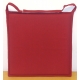 Galette de chaise plate rouge Jaya 38 x 38 cm INVENTIV