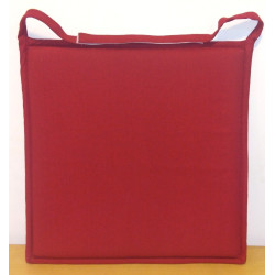 Galette de chaise rouge Jaya 38x38cm – Confort et style | INVENTIV