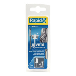 Set de rivets Ø 4,8 x 10 mm 50 pièces RAPID