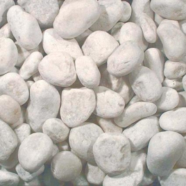 Gravier Carrara en marbre blanc 25-40 mm 20 kg COBO GARDEN