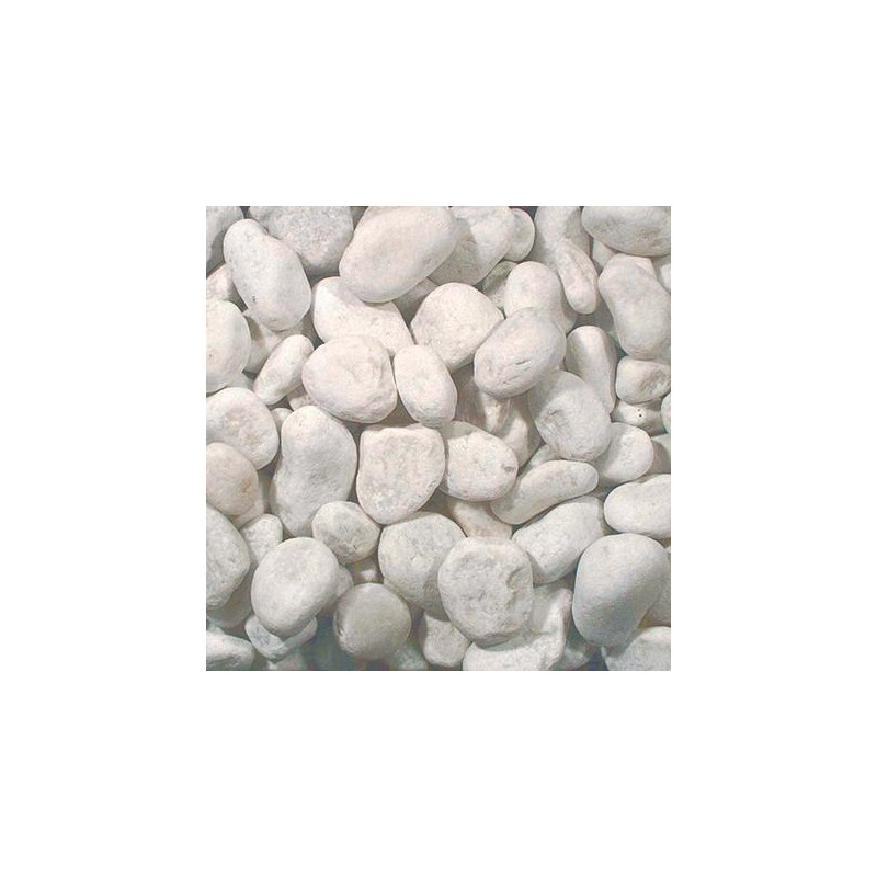 Gravier décoratif en marbre blanc de Carrare concassé Carrara 20 kg