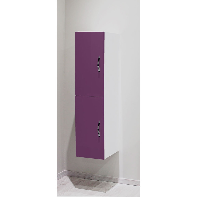 Porte pour colonne de salle de bain Mixy aubergine 2 pièces