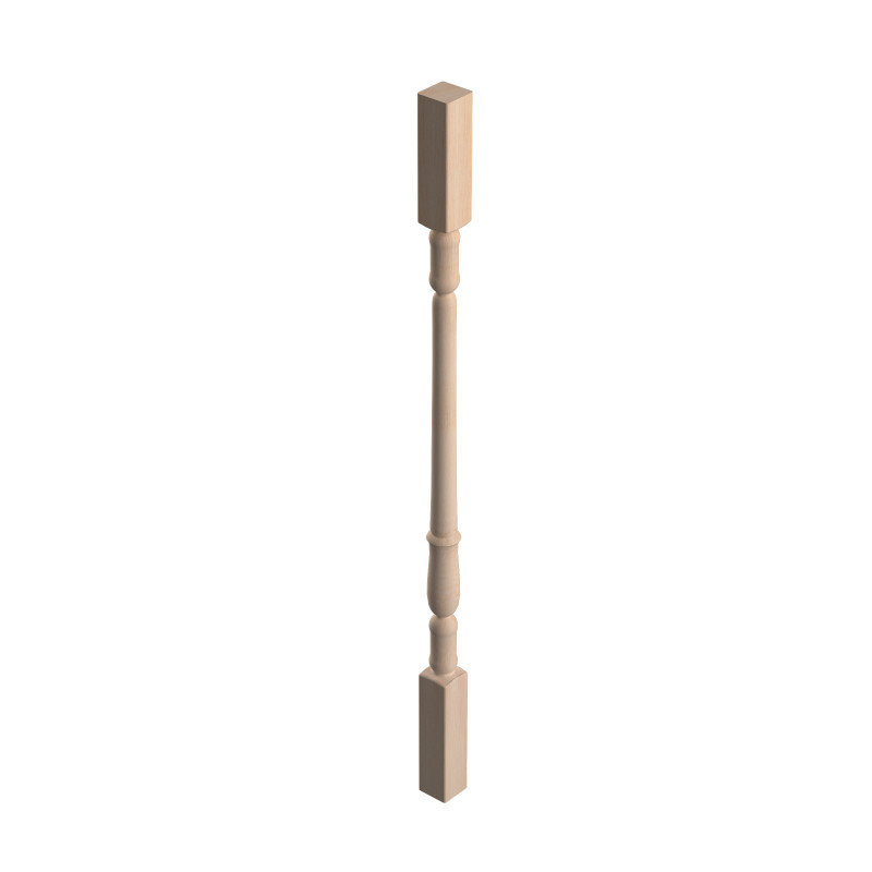 Balustre tourné en hêtre 4,5 x 4,5 x 92 cm SOGEM