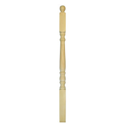 Poteau tourné en sapin 7 x 7 x 130 cm SOGEM