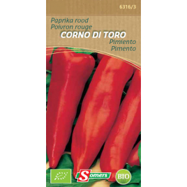 Semences de poivron rouge Corno Di Toro Bio SOMERS