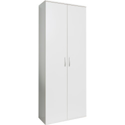 Armoire multifonctionnelle blanche 187 x 70 x 34 cm