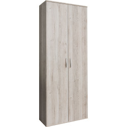 Armoire multifonctionnelle grise 187 x 70 x 34 cm