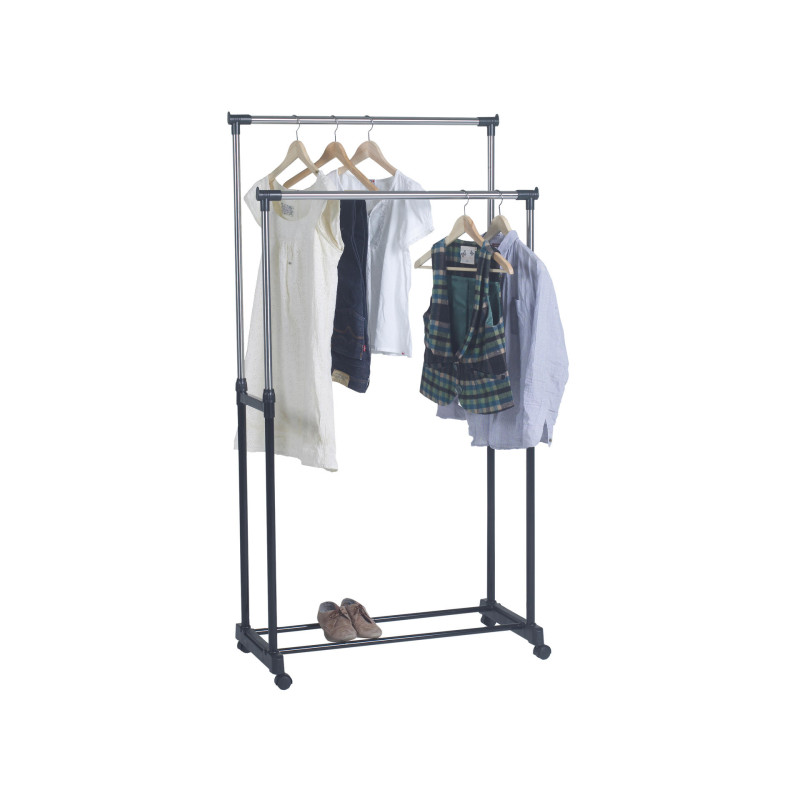 Penderie sur roue 160 x 84,5 x 43 cm double CASIBEL