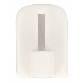 Support de tringlerie adhésif rectangulaire blanc 4 pièces MOBOIS