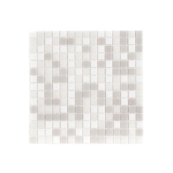 Carrelage mosaïque de verre gris 32,7 x 32,7 cm 10 pièces