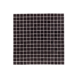 Carrelage mosaïque de verre noir 32,7 x 32,7 cm 10 pièces