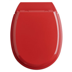 Abattant de toilette Atlas 2 en bois compressé rouge ALLIBERT