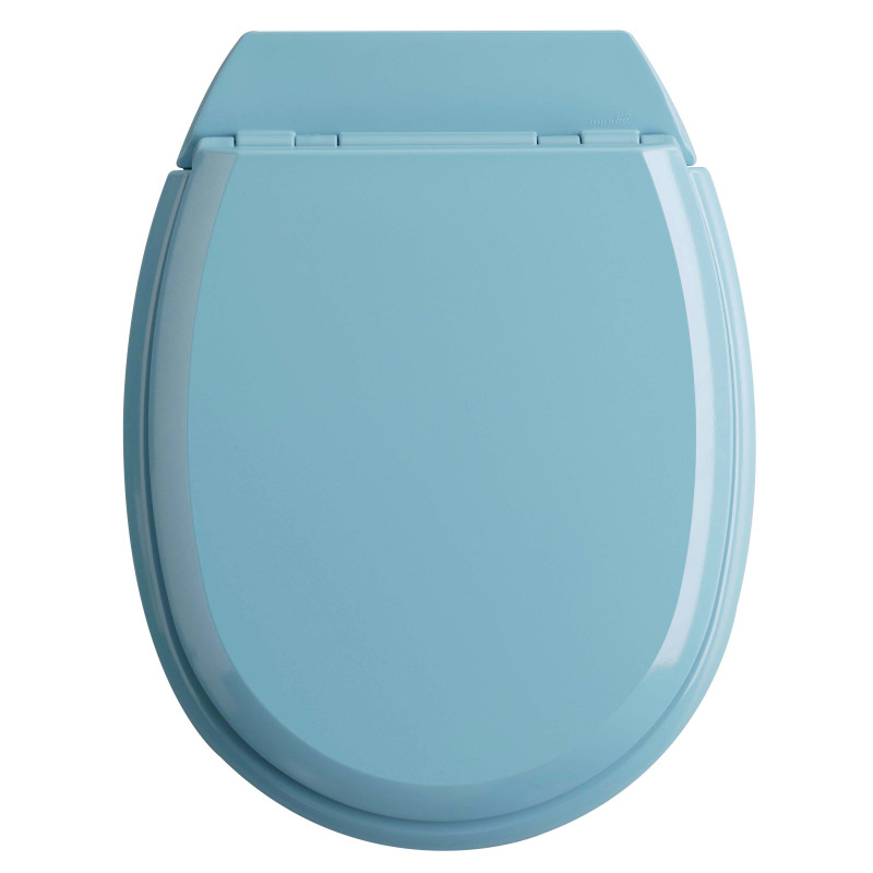 Abattant de toilette Atlas 2 en bois compressé turquoise ALLIBERT