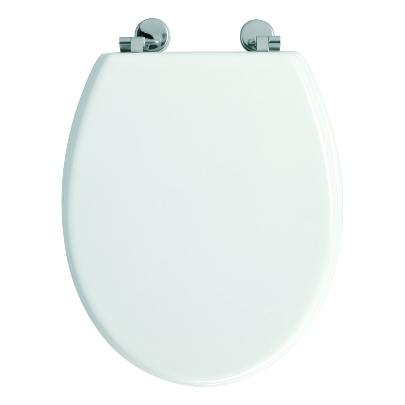 Abattant de toilette Bolivia en bois compressé blanc ALLIBERT