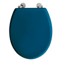 Abattant de toilette Bolivia en bois compressé laqué bleu canard ALLIBERT
