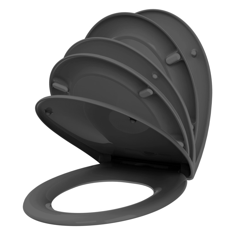 Abattant WC Fally Gris Thermodur – Confort & Style | ALLIBERT