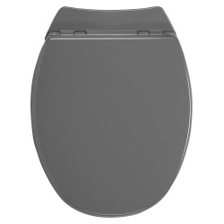 Abattant de toilette Serinity 2 en bois compressé gris anthracite ALLIBERT