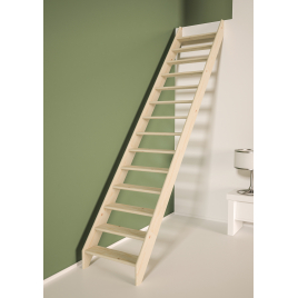Escalier de meunier en bois Cottage Medium 300 x 70 cm SOGEM
