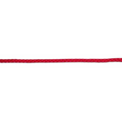 Corde tressée rouge en polypropylène Ø 4 mm au mètre CHAPUIS