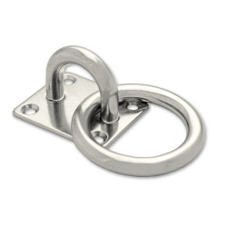 Platine carrée à oeil – Accessoire chaîne sécurisé | DOCKS