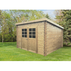 Abri de jardin en bois Brest 28 mm 2,98 x 2,98 m solide | SOLID