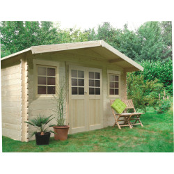 Abri de jardin en bois Dole 28 mm 3,88 x 2,98 m | SOLID