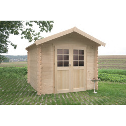 Abri de jardin bois Nimes 2,38x2,38m traité | SOLID