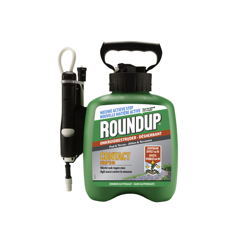 Désherbant et antimousse pour allées et terrasses Contact Pump 'N Go 2,5 L ROUNDUP