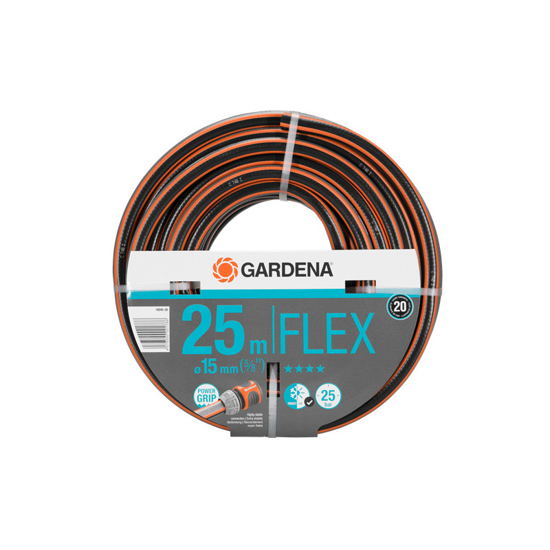 Tuyau d'arrosage Flex Ø 15 mm 25 m GARDENA